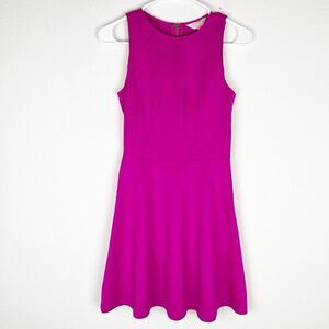 NWT Ted Baker London Mitton Peplum Skater Dress Hot Pink XS​​​